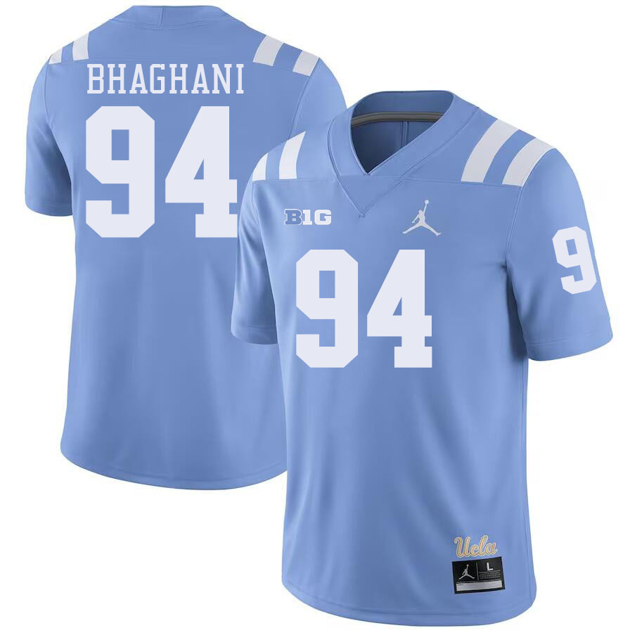 Men #94 Mateen Bhaghani Big 10 Conference College Football Jerseys Stitched-Power Blue